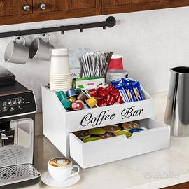 Porta Cialde Caffe Tisane per Zucchero, Cannucce