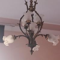 lampadario in ottone 