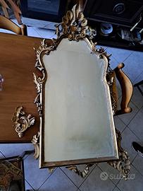 Specchiera Dorata Stile Barocco