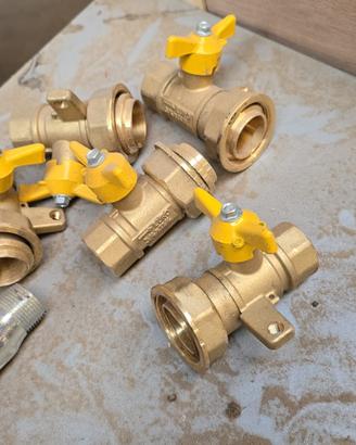 🛠️ Valvola a sfera in ottone 3/4" F x 11/4" F