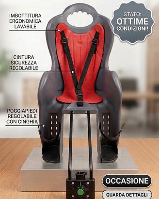 seggiolino posteriore bici max 22 kg