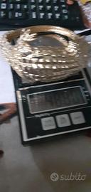 bracciale anello placcato 24ct oro francese 