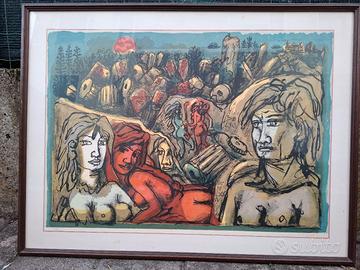 litografia quadro Tono Zancanaro