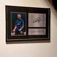 Lautaro Martinez (calcio) Autografo Poster Cornice