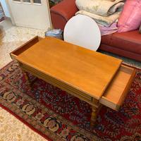 Tavolino da soggiorno in legno vintage