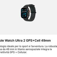 Nuovo Apple watch ultra 2 49mm black