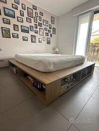 Letto matrimoniale contenitore