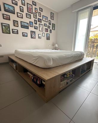 Letto matrimoniale contenitore