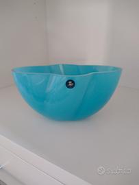 Vaso in cristallo blu Royal Copenhagen