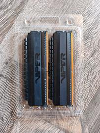 RAM 8gb DDR4 3000Mhz Patriot Viper 2*4gb Ram