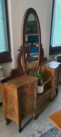 Mobile toeletta vintage con specchiera