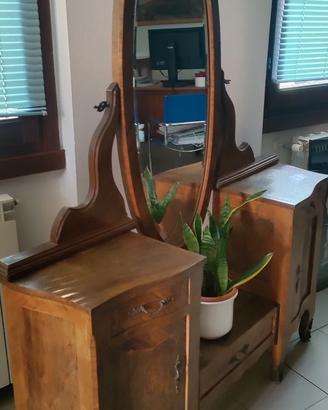 Mobile toeletta vintage con specchiera