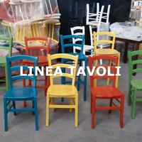 Sedia ristorante anilina sedile legno