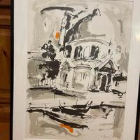 QUADRO ORIGINALE R. LIANI - VEDUTA VENEZIANA