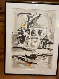 QUADRO ORIGINALE R. LIANI - VEDUTA VENEZIANA