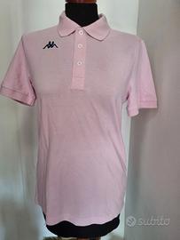 Polo maglia kappa rosa donna uomo taglia S unisex