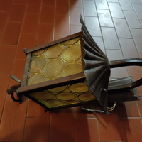 Lampada da esterno in ferro battuto