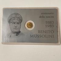 Moneta commemorativa Mussolini