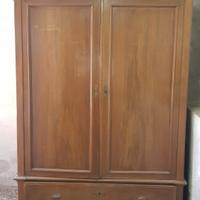 armadio cassetto due ante legno epoca
