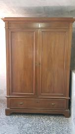 armadio cassetto due ante legno epoca