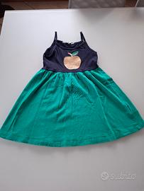 Abito in cotone con stampa glitter H&M 98-104 cm 