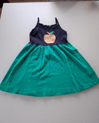 Abito in cotone con stampa glitter H&M 98-104 cm 