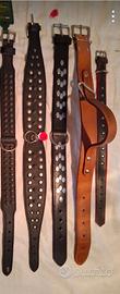 Collari e guinzagli in vero cuoio