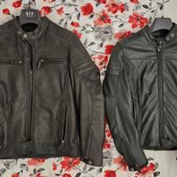 Giacca moto pelle uomo 46 donna 42