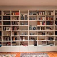 Libreria Laccata Bianca