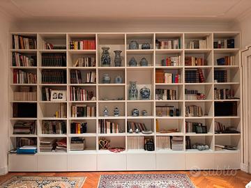 Libreria Laccata Bianca