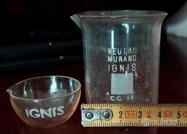 ANTICHI CONTENITORI IGNIS DA LABORATORIO CHIMICO 