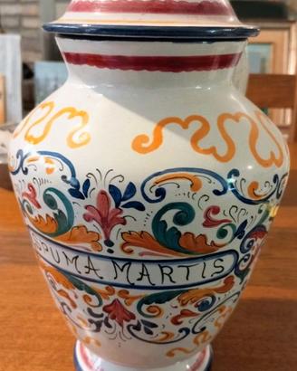Vaso artigianale da collezione Deruta Martis