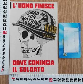 Adesivo sticker antimilitare anarchia
