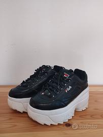 Sneaker Fila Disruptor 2 NERO zeppa platform