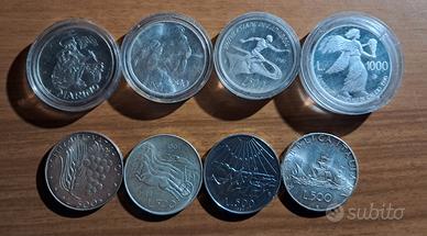 Lotto di 8 monete argento paesi italiani