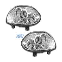 FARI PER RENAULT CLIO 98-01 ANGEL EYES FONDO CROMA