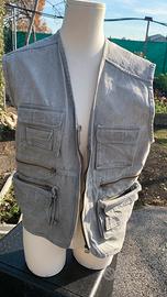 Gilet da caccia bianco