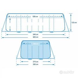 Piscina Fuori Terra549x274x132 cm