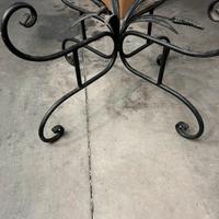 Tavolo ferro e cristallo