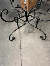 Tavolo ferro e cristallo