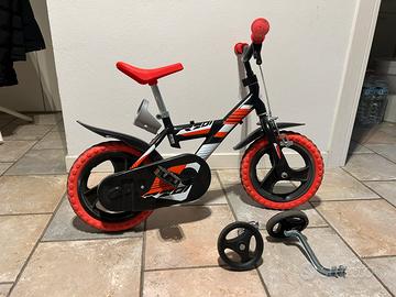 Bici per bambino/a 2-4 anni con rotelle