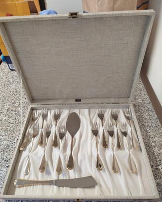 Gottinghen Italy Set Torte 14 pz acciaio/oro 24k