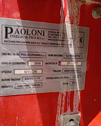 Puliscipannelli/Puliscitavole Paoloni "La Paoletta
