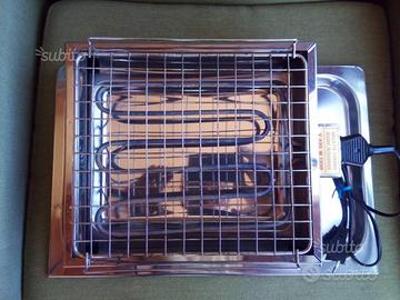 Griglia Elettrica in Acciaio Inox Nuova