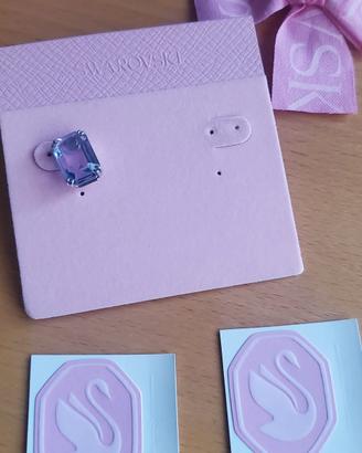 Orecchino Swarovski Millenia singolo viola