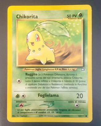 Chikorita mazzo neo Genesis
