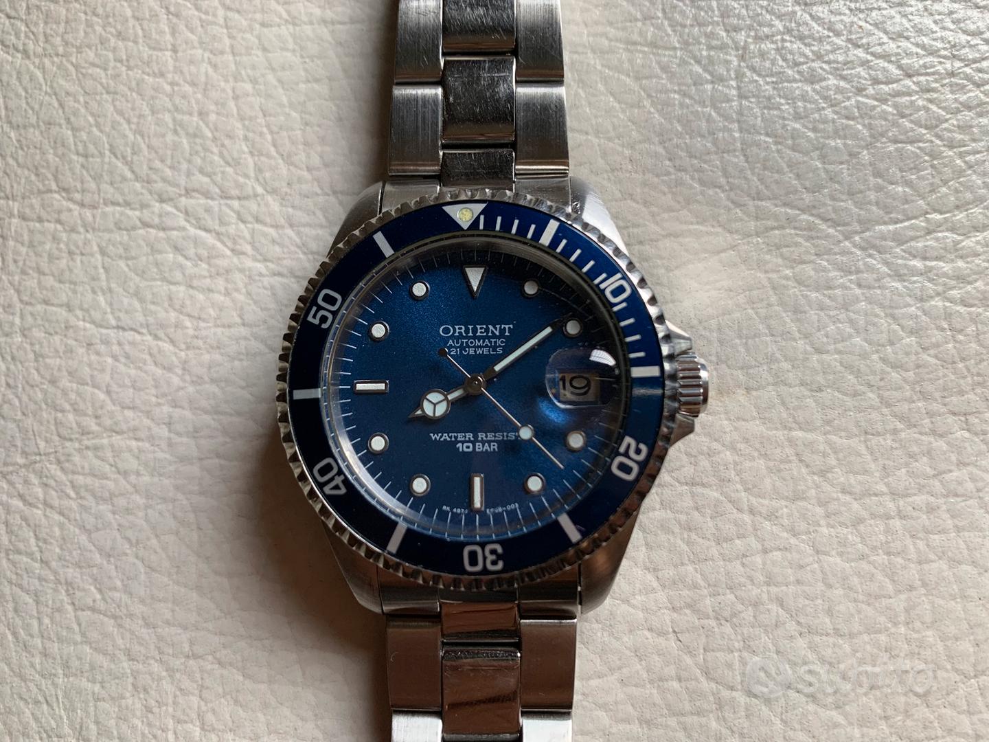 Orologio Orient Submariner Blu automatico Abbigliamento e