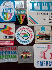 Adesivi televisore TV vintage