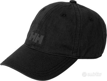 Nuovo HELLY HANSEN Unisex LOGO CAP Nero ONE SIZE