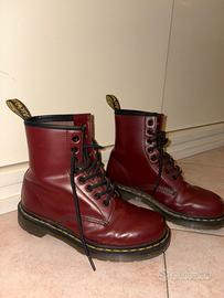 Dr. Martens originali stivali pelle bordeaux